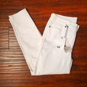 NWT PAIGE Denim white crop jeans size 29